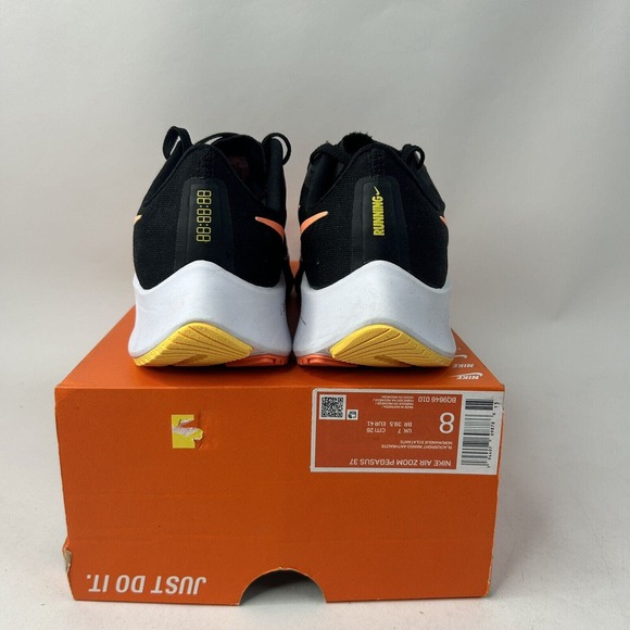 Nike Air Zoom Pegasus 37 “Black Bright Mango” 2024 - Picture 4 of 5